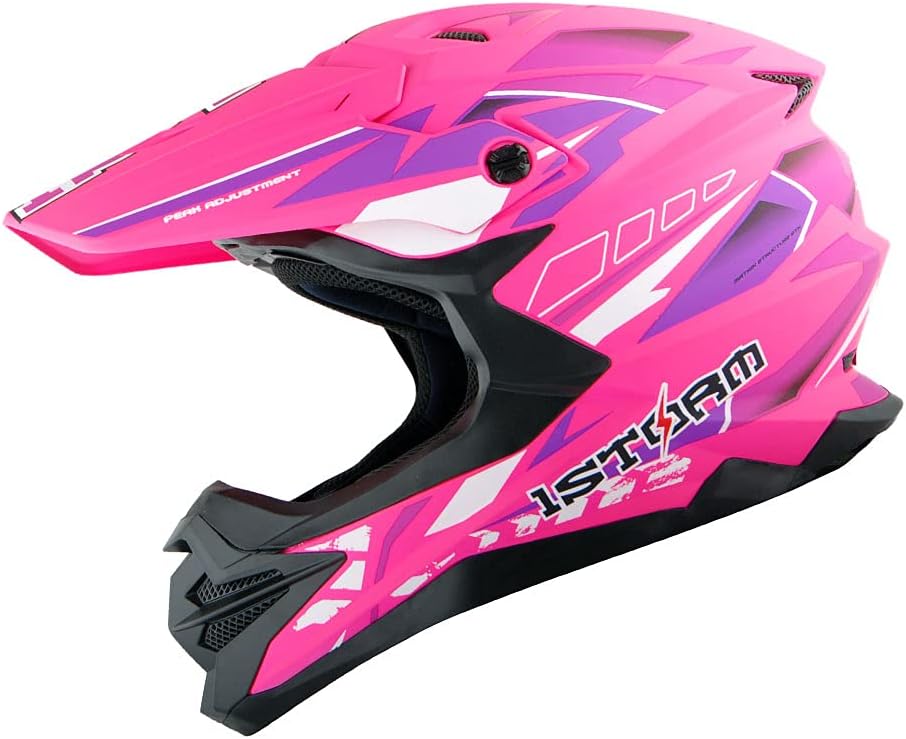 Motocross Adult Helmet Downhill Mountain Bike Helmet BMX MX ATV Dirt Bike Helmet Pack of 2 H67828