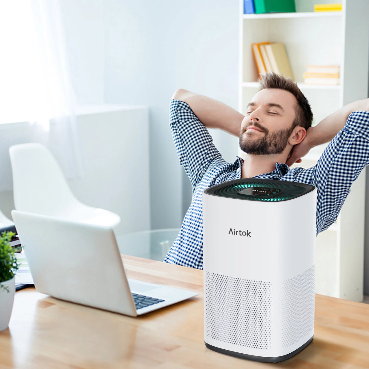 White True H13 Hepa Air Purifier T909959