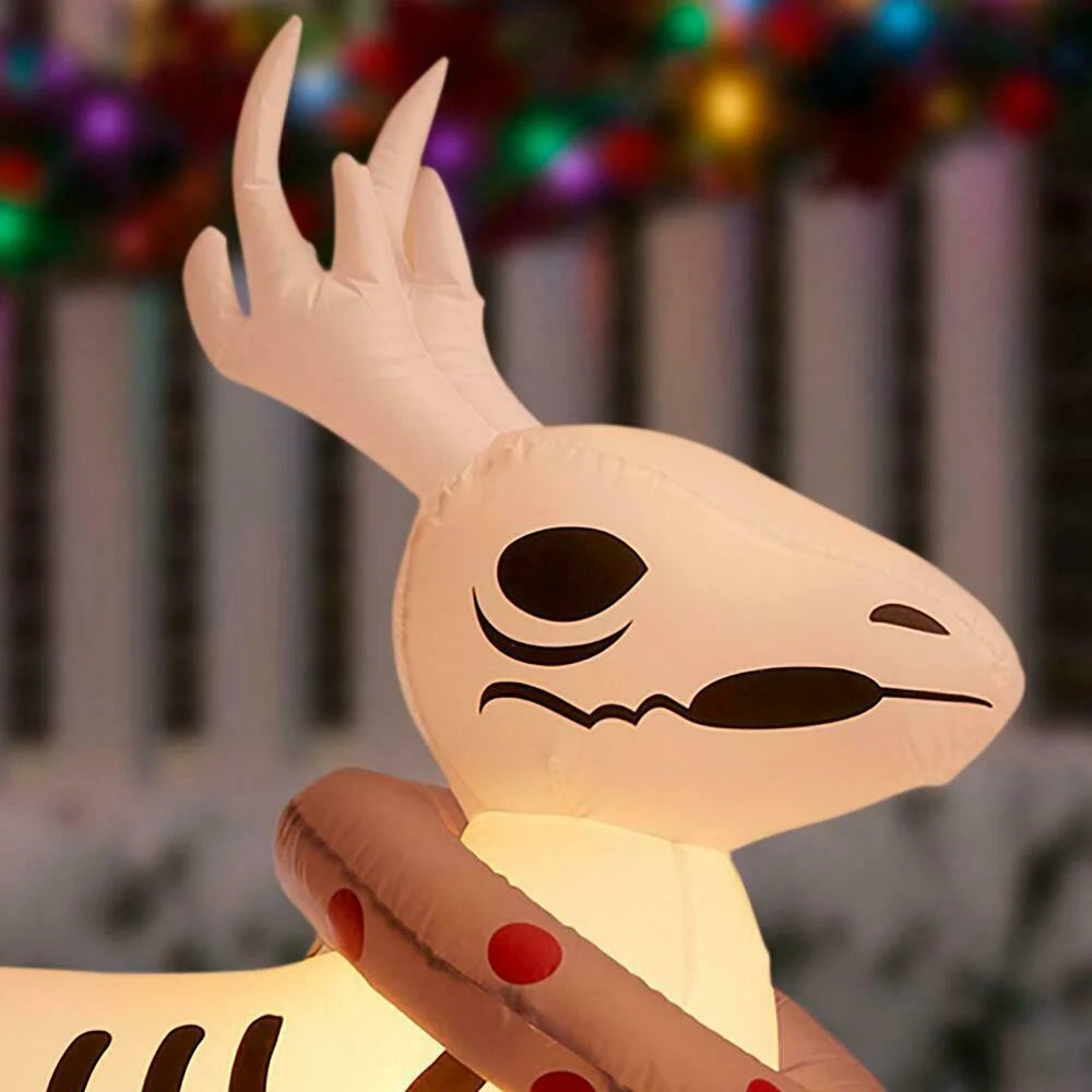 Inflatable Colossal Jack Skellington Christmas Sleigh Scene N85069