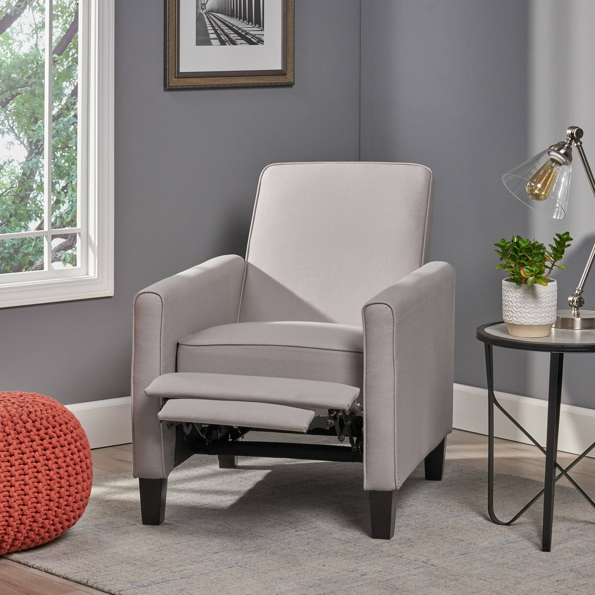 Grey Fabric Club Chair A9464