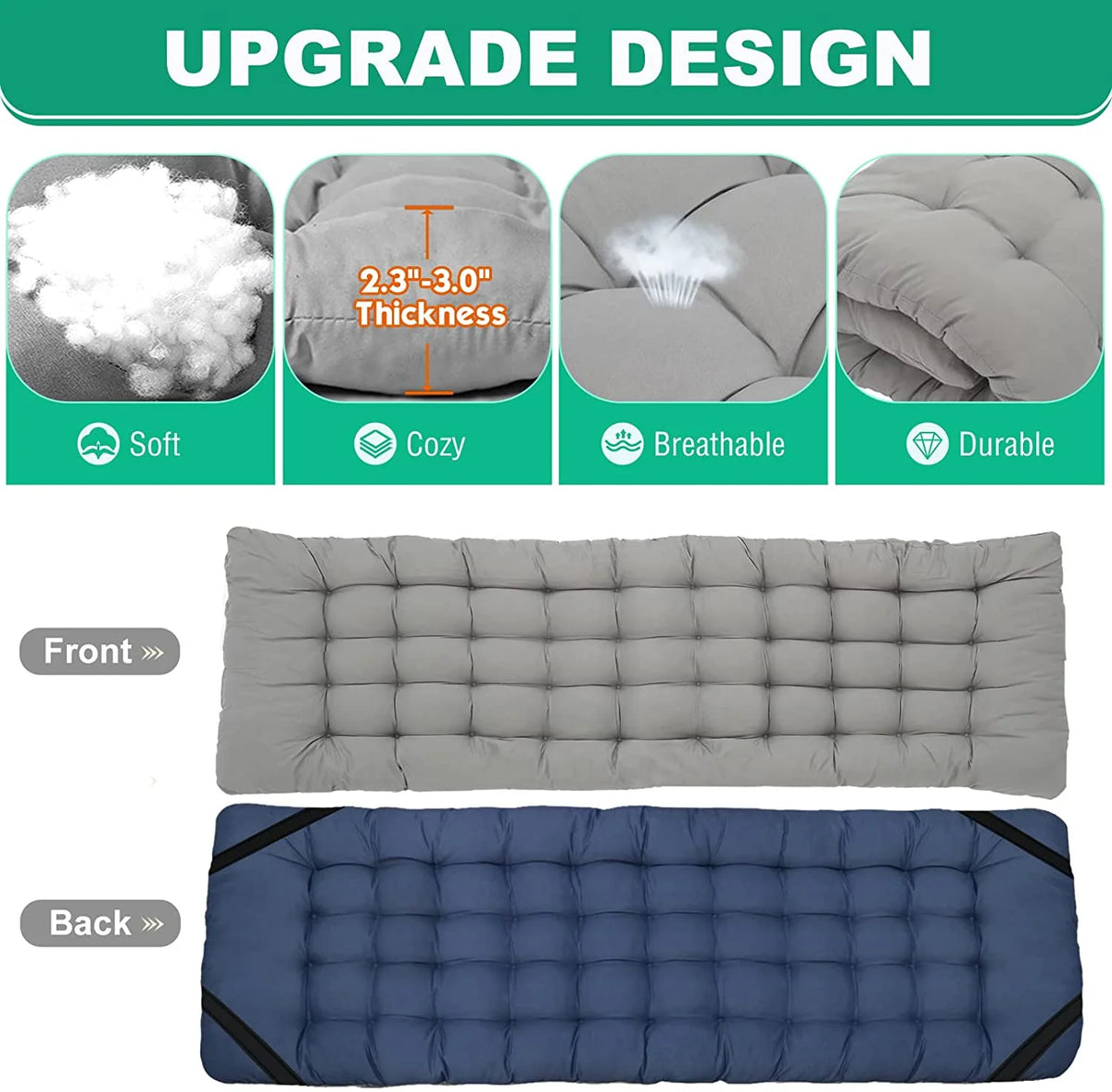 Folding Camping Cots with 2 Sided Mattress and Carry Bag L981
