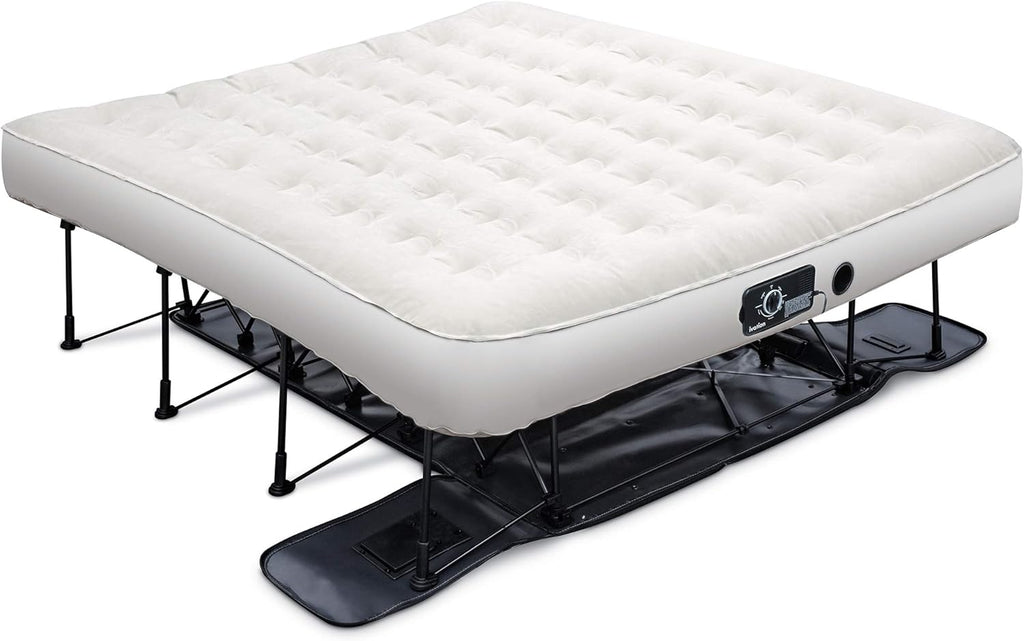 Queen Air Mattress with Frame & Rolling Case M336
