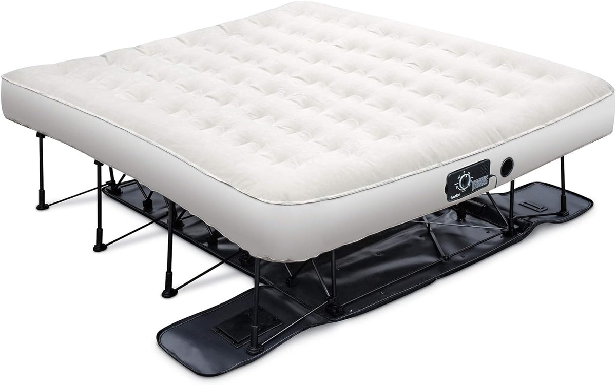 Queen Air Mattress with Frame & Rolling Case M336