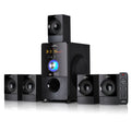 Black 5.1 Channel Surround Sound Bluetooth Speaker System Q4897