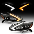Black LED SwitchBack Tube Projector Headlights Q1154
