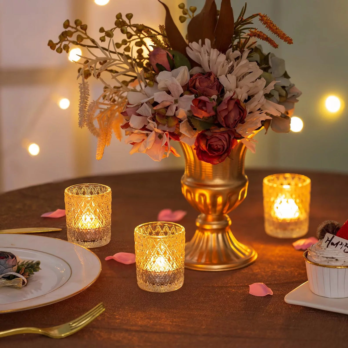 Clear Glass Votive Candle Holders Set of 24 P90448