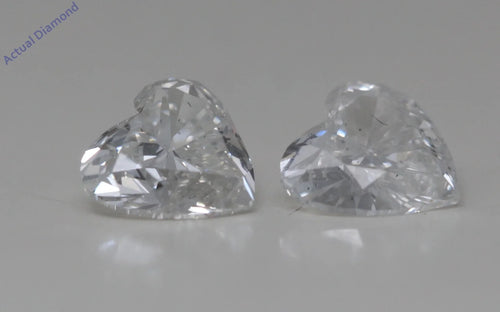 14k White Gold Diamond Stud Earrings M744