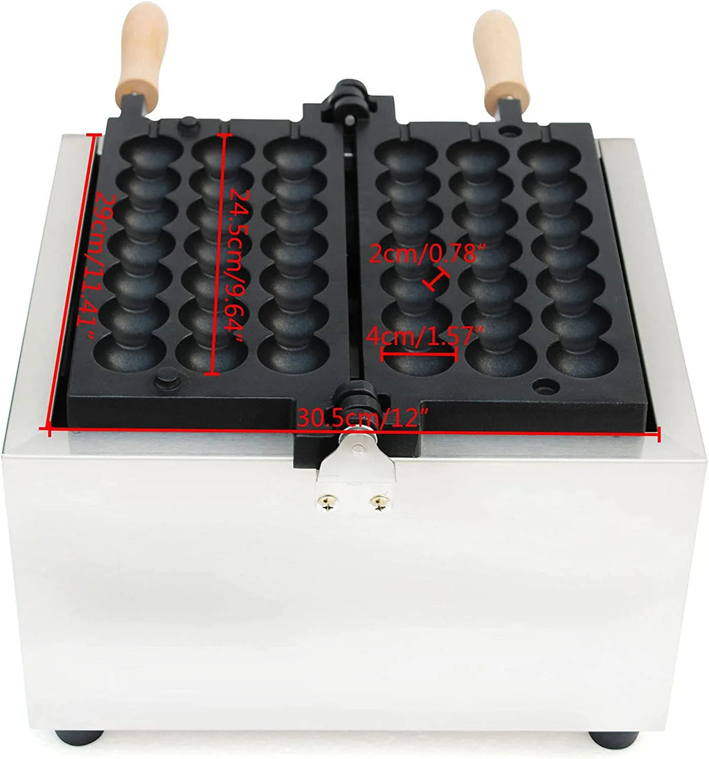 1500W Stainless Steel Non-stick Bubble Waffle Maker M96291