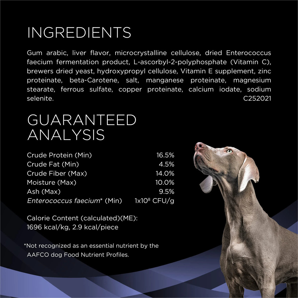 Chewable Dog Probiotic Supplement Tablets 45 ct L3995